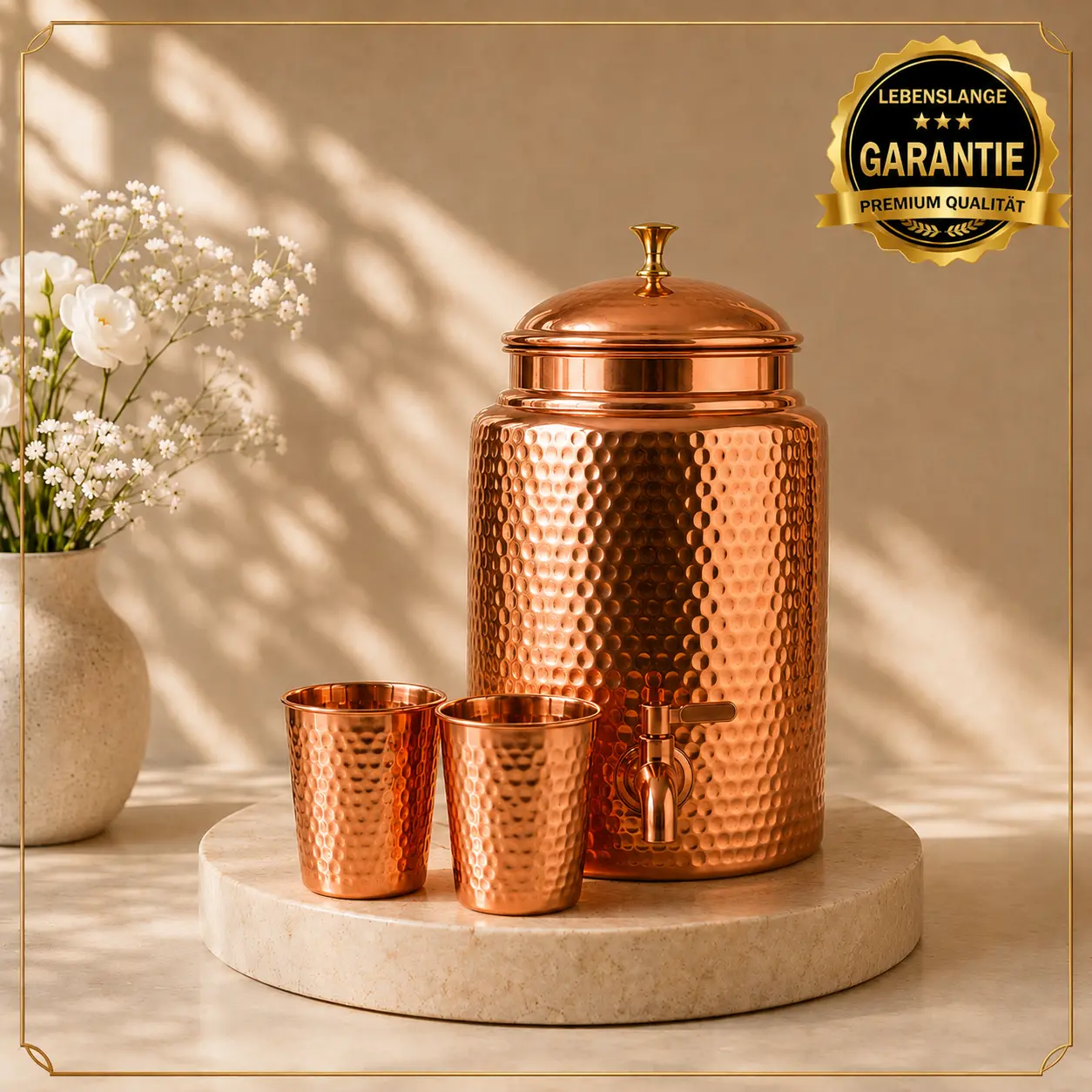 Alma Pure™ – Kupfer-Wasserspender 99,9 % rein